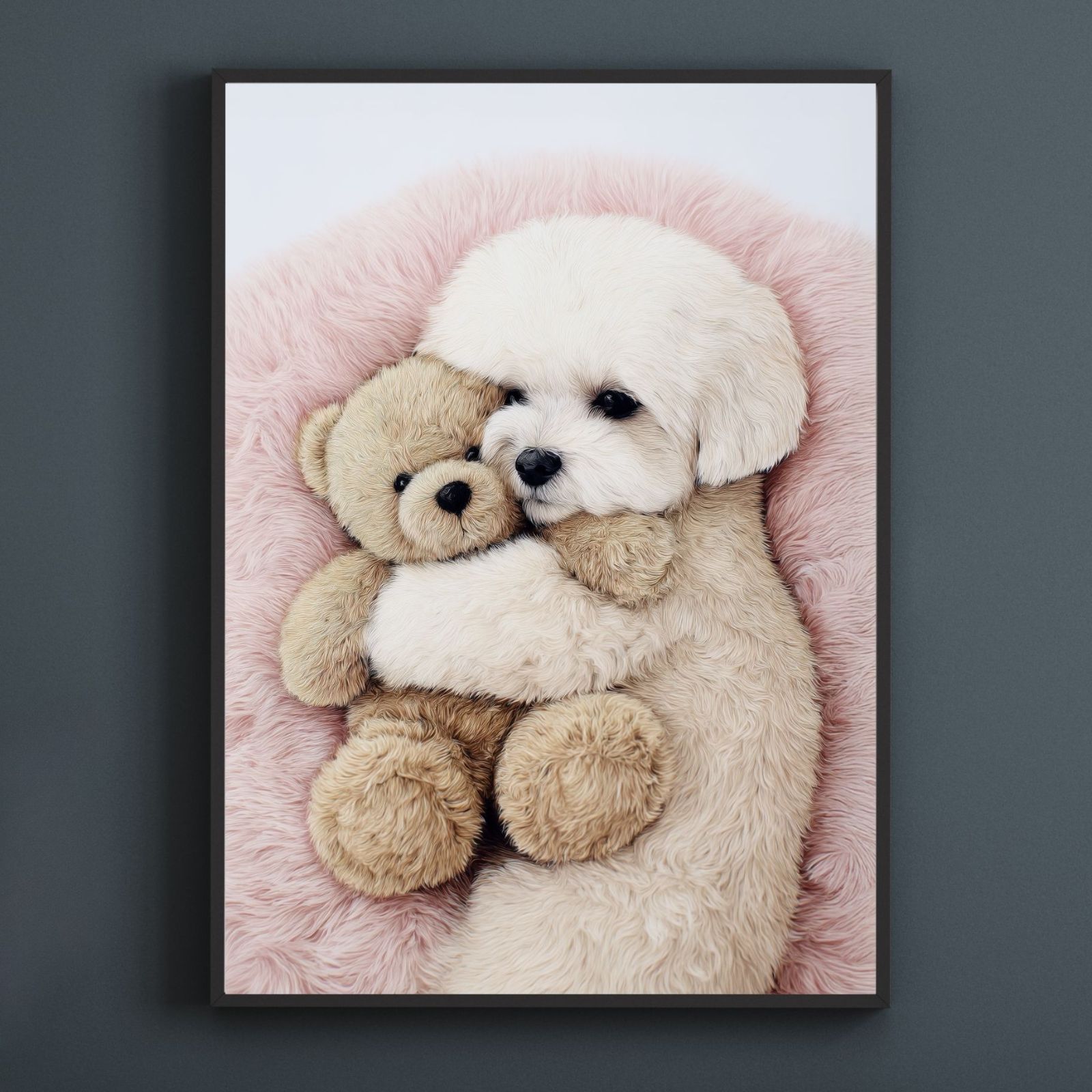 くまのぬいぐるみ - マルチーズ犬】テディーベア・teddy bear くまのぬいぐるみ - マルチーズ犬】テディーベア・teddy bear