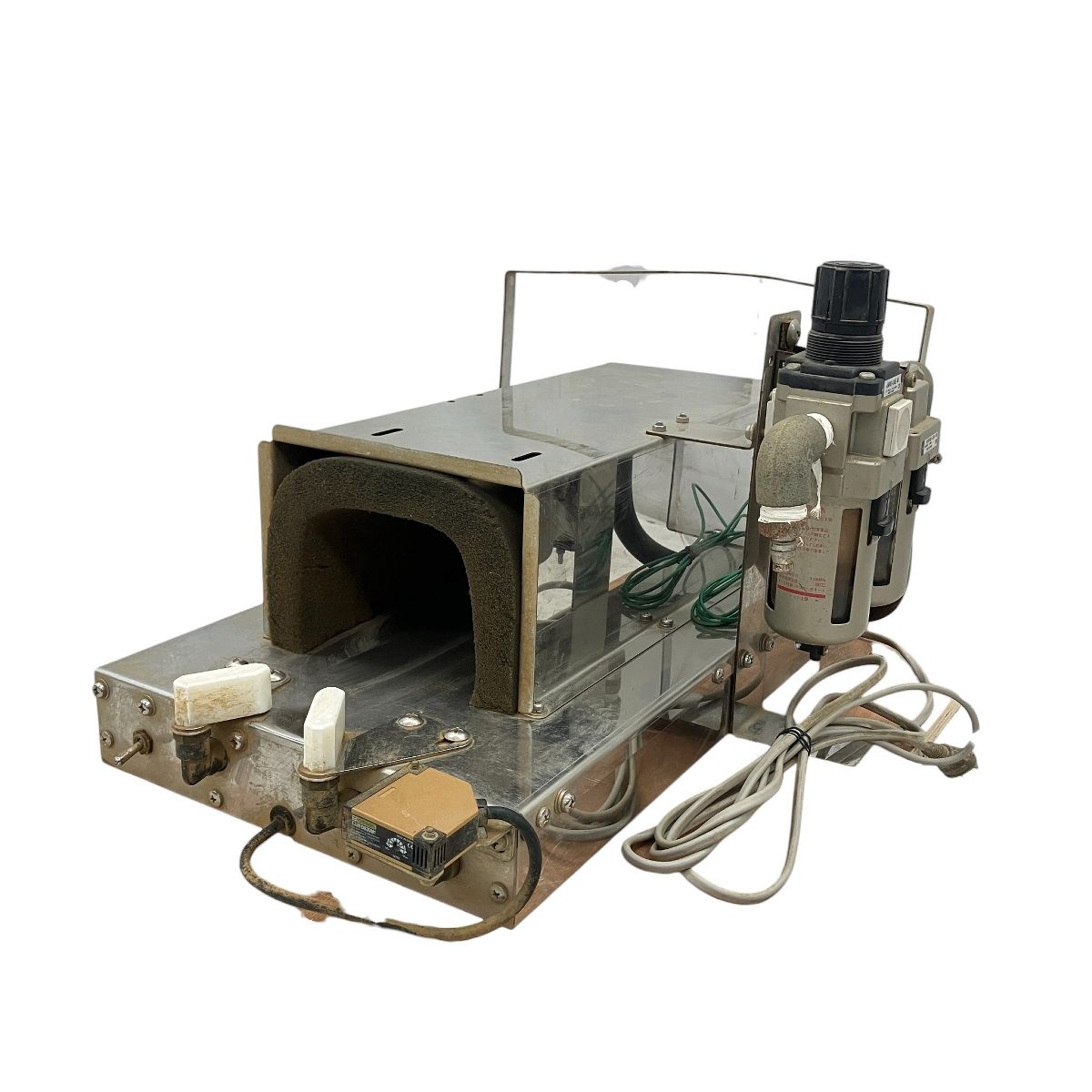 タイガーカワシマ ねぎむくべぇ BM-8D ネギ皮剥き機 ダクト付き 農機具 ジャンク C10392873