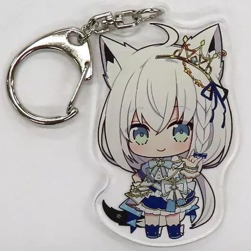 中古】キーホルダー 白上フブキ ミニキャラアクリルキーホルダー 