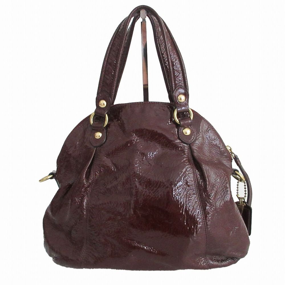 COACH コーチ 18718 ポピー エナメル 2WAY ハンドバッグ ショルダー 