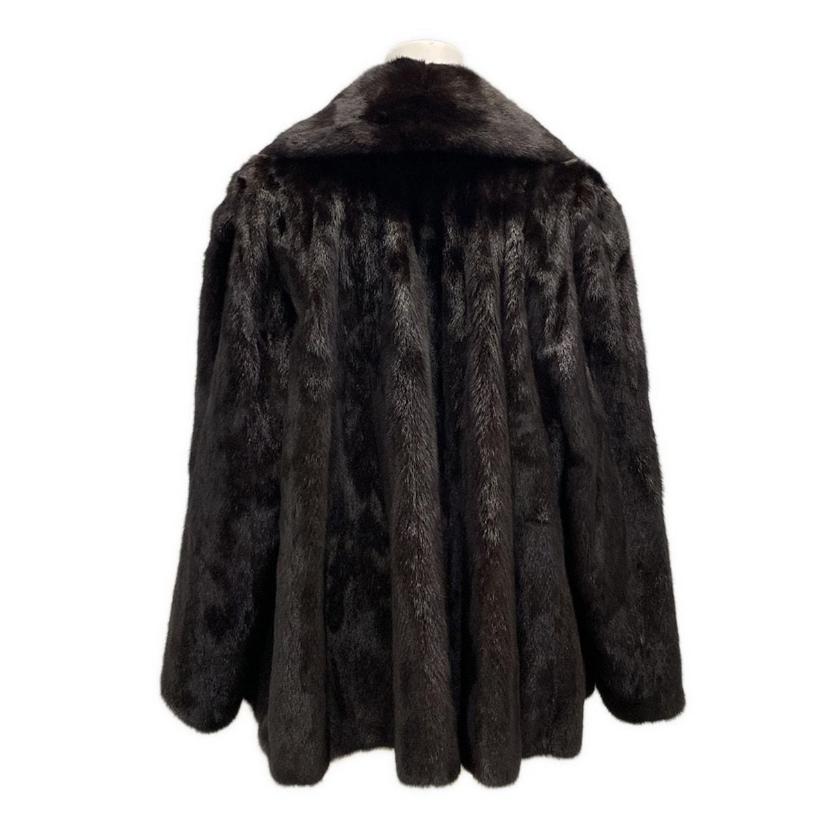 ディオール クリスチャンディオール コート レディース - ダークブラウン 毛皮 長袖 ネーム刺繍あり BOUTIQUE FOURRURE 冬 ミンク