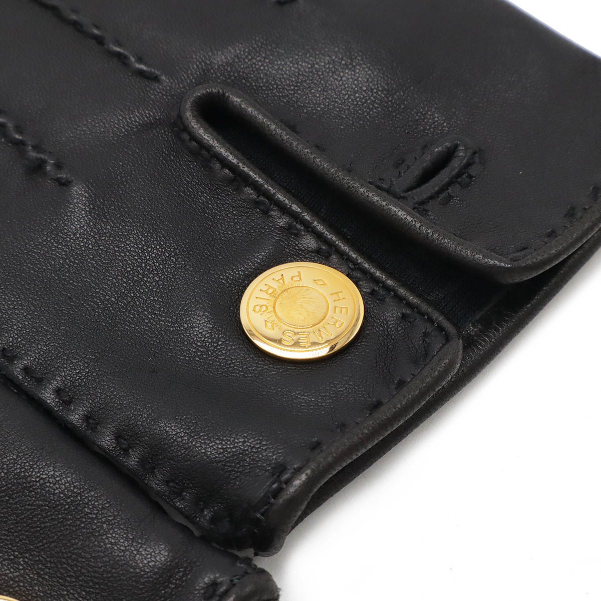 【美品】エルメス HERMES グローブ 手袋 セリエボタン HERMES エルメス ドライビンググローブ 切り替えレザーグローブ