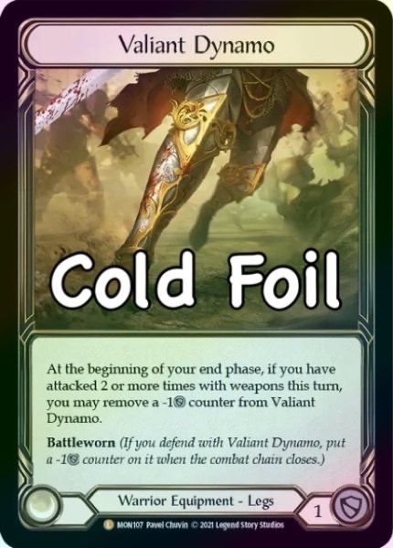 (RF) Valiant Dynamo 勇敢な先駆者 Warrior】Valiant Dynamo【1st-MON107-L】《Cold Foil》 - メルカリ