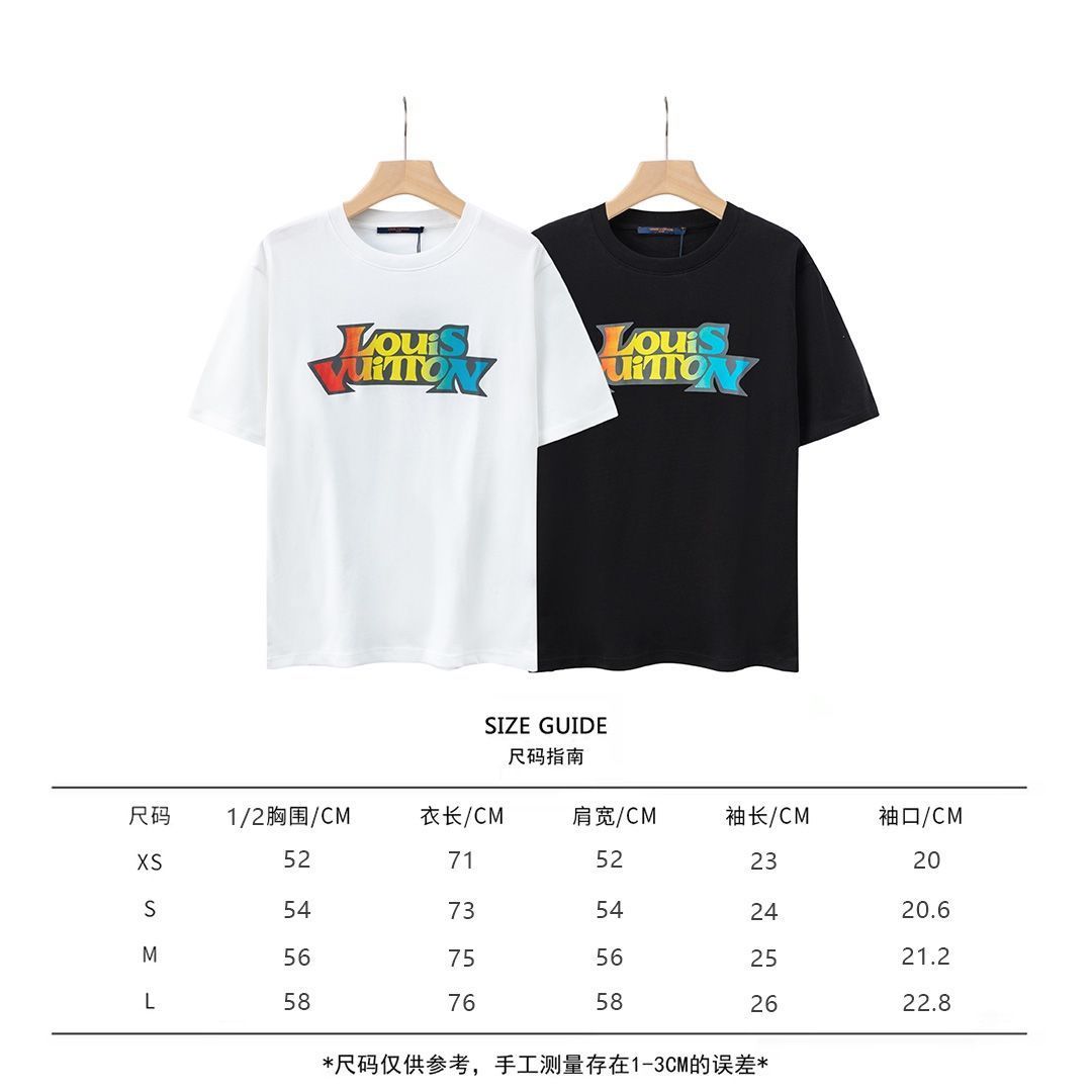 本日限定特価】カラフルロゴプリント ユニセックス コットンTシャツ