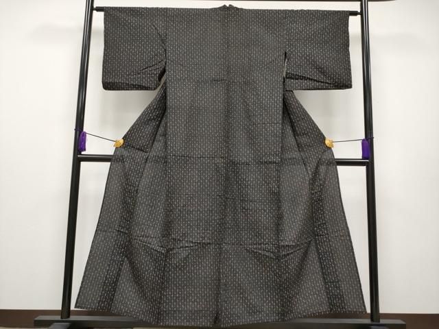 平和屋着物■極上　印傳　紬　単衣　吉祥文　逸品　CYAA2610s5 平和屋着物□極上 印傳 紬 単衣 吉祥文 逸品 CYAA2610s5 - メルカリ