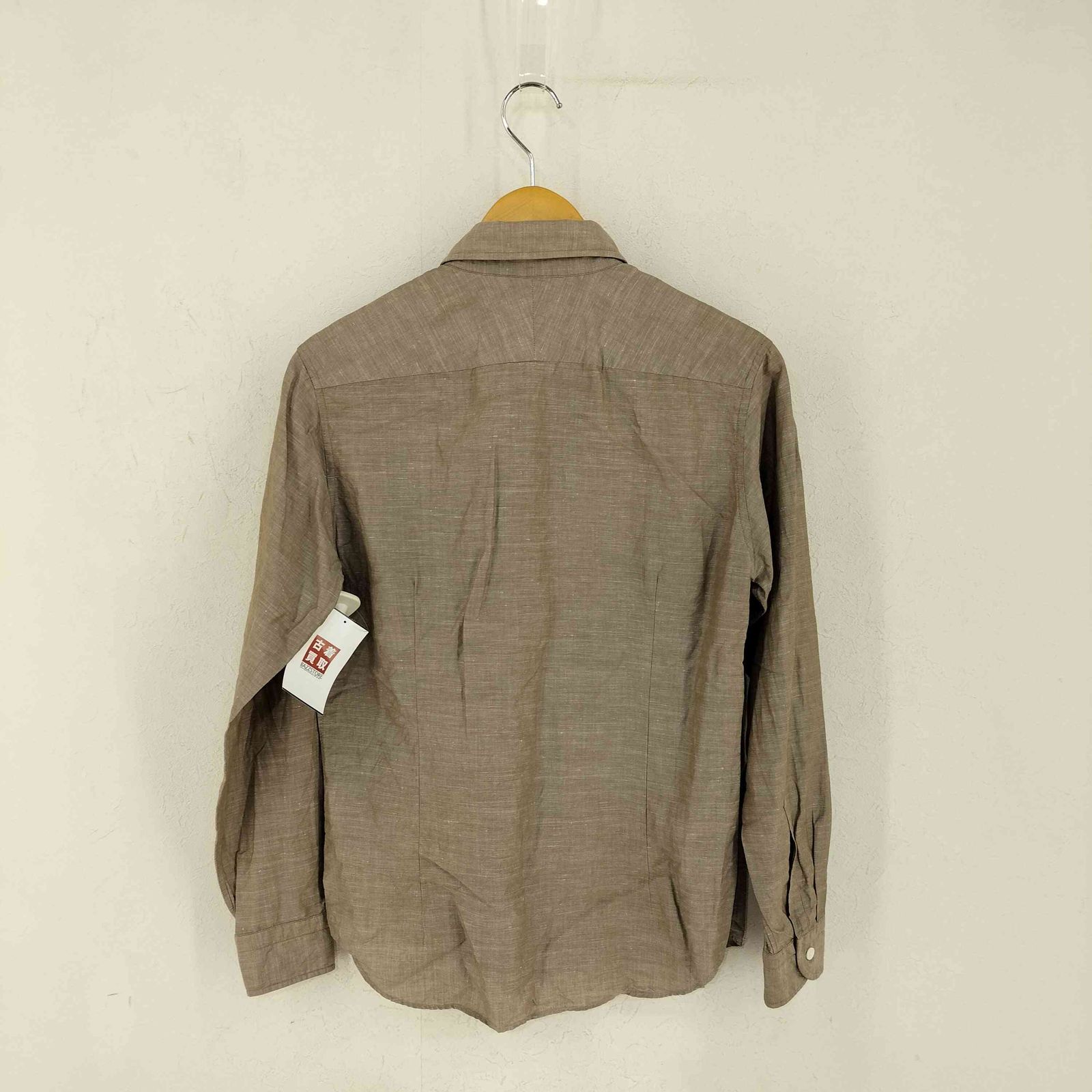 EDIFICE Herdmans リネン 23ss ワイドカラーシャツ　M 美品 EDIFICE Herdmans リネン 23ss ワイドカラーシャツ M 美品