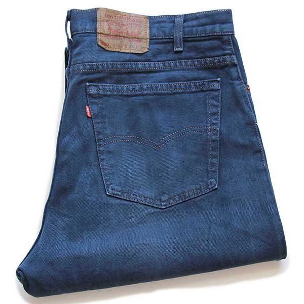 90s USA製 Levi'sリーバイス 550 カラーデニムパンツ 後染め 藍色 w38