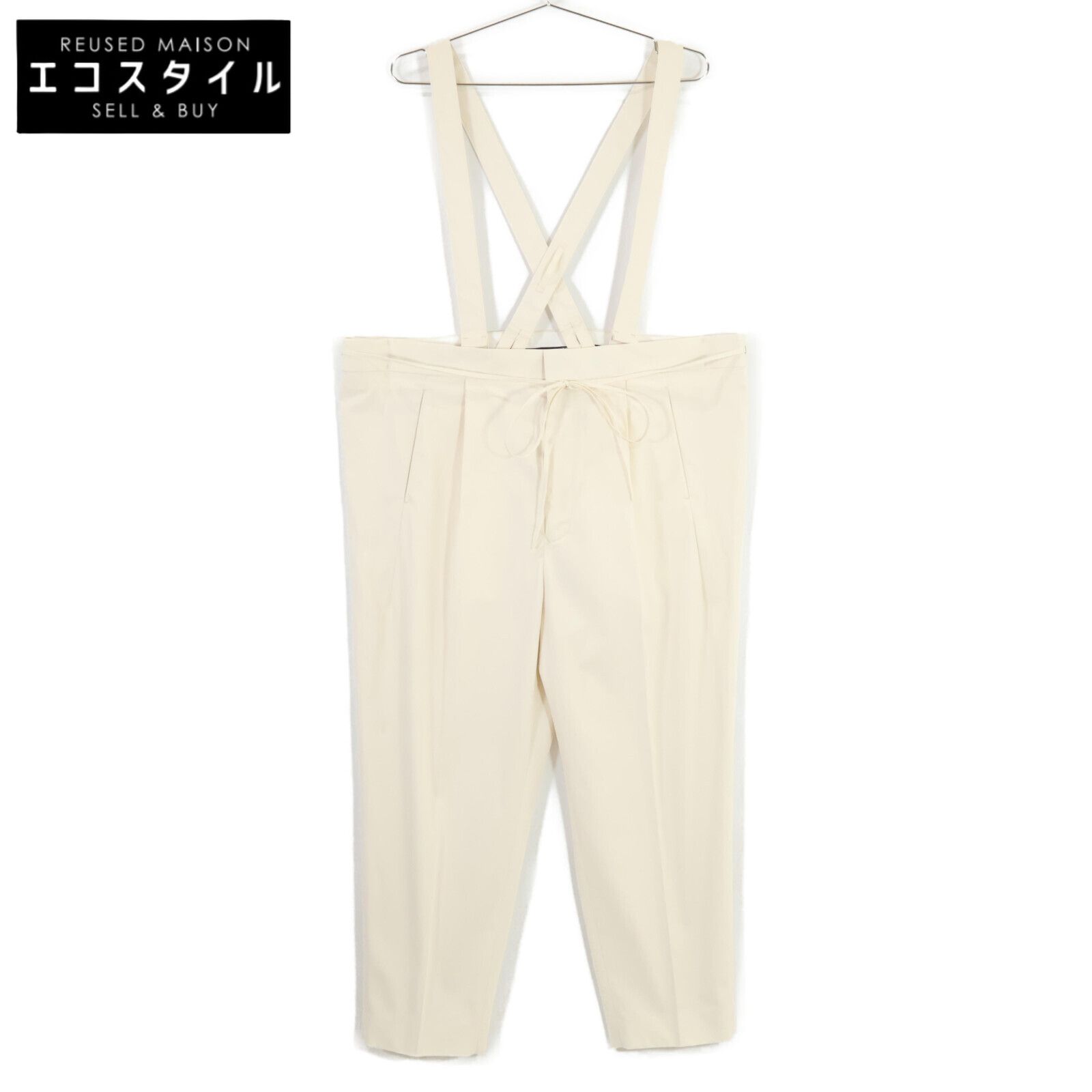 DRAWER ドゥロワー 6514-236-1304 23SS ﾎﾜｲﾄ ｻﾃﾝｻｽﾍﾟﾝﾀﾞｰﾊﾟﾝﾂ 34