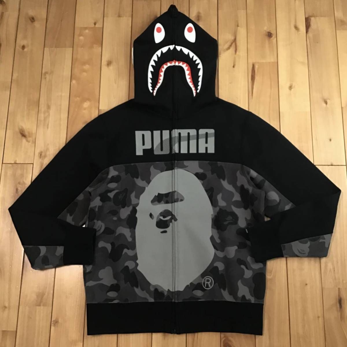 NEW限定品 PUMA × BAPE シャーク パーカー Mサイズ shark full zip