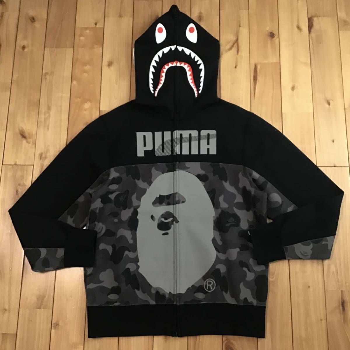PUMA × BAPE シャーク パーカー Mサイズ shark full zip hoodie a 