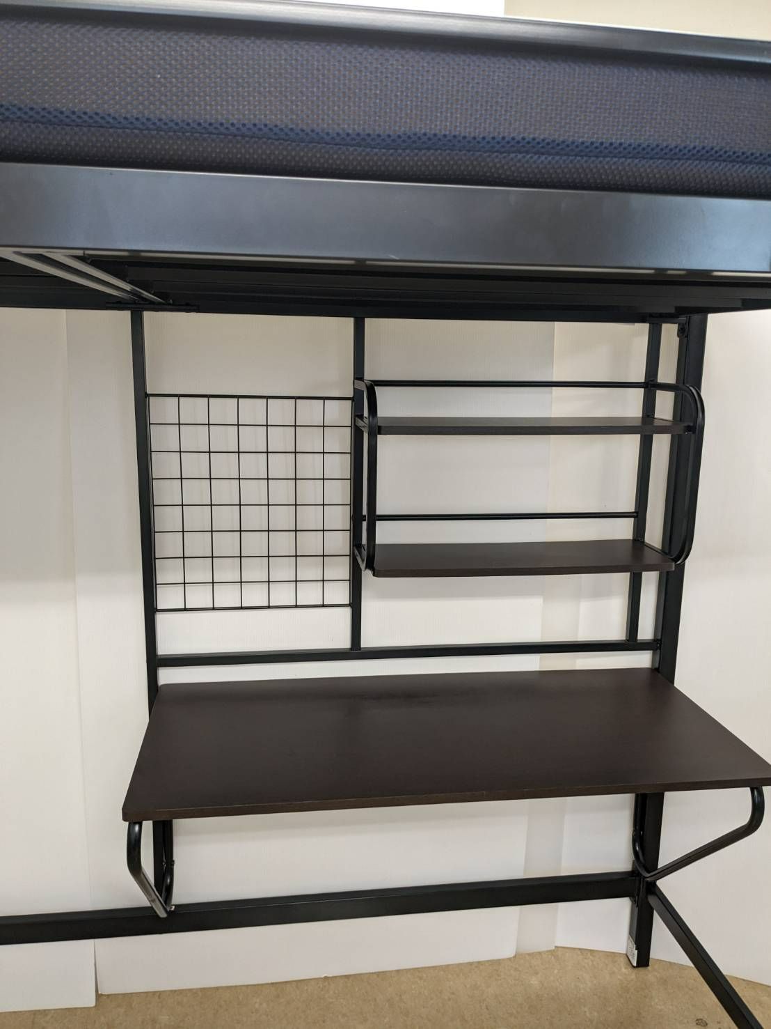 ニトリ　ロフトベッド　アルルN BK  シェルフつき ニトリ ロフトベッド(アルルN BK/DBR) - 通販 | 家具と