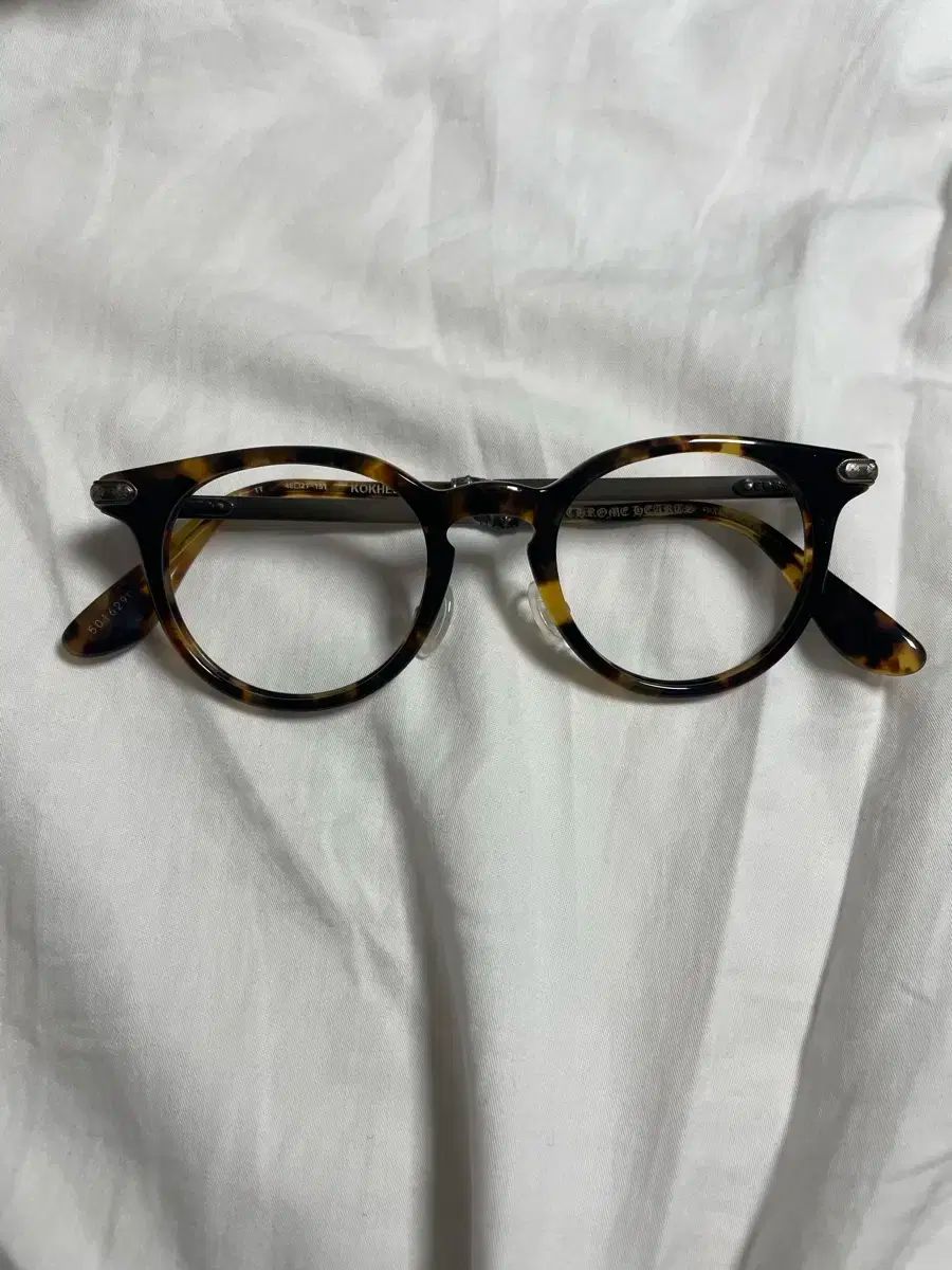 Chrome Hearts クロムハーツ メガネ 46 サイズ レオパード 茶色がかった