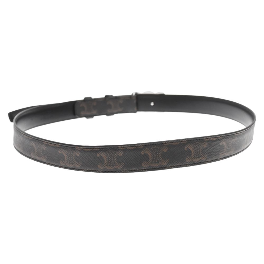 ベルト CELINE belt CELINE HOMME 2.5cm Triomphe Logo-Debossed Leather Belt for