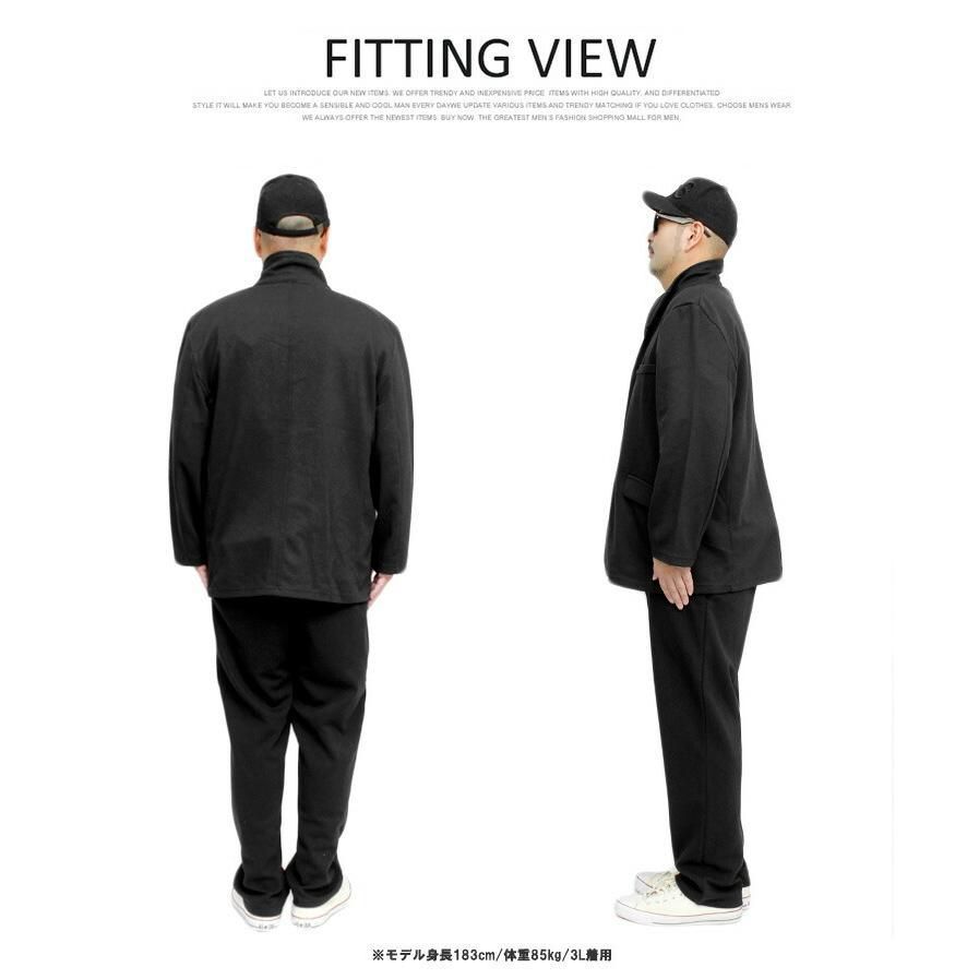 新品】 【M～5L ネイビー】 セットアップ メンズ 大きいサイズ