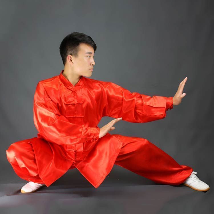 太極拳 ベロア調 太極服 上下 L サイズ 男女両用 葡萄紫【新品】 ベルベット男女太極拳服（ カジュアル）| 太極拳キッド