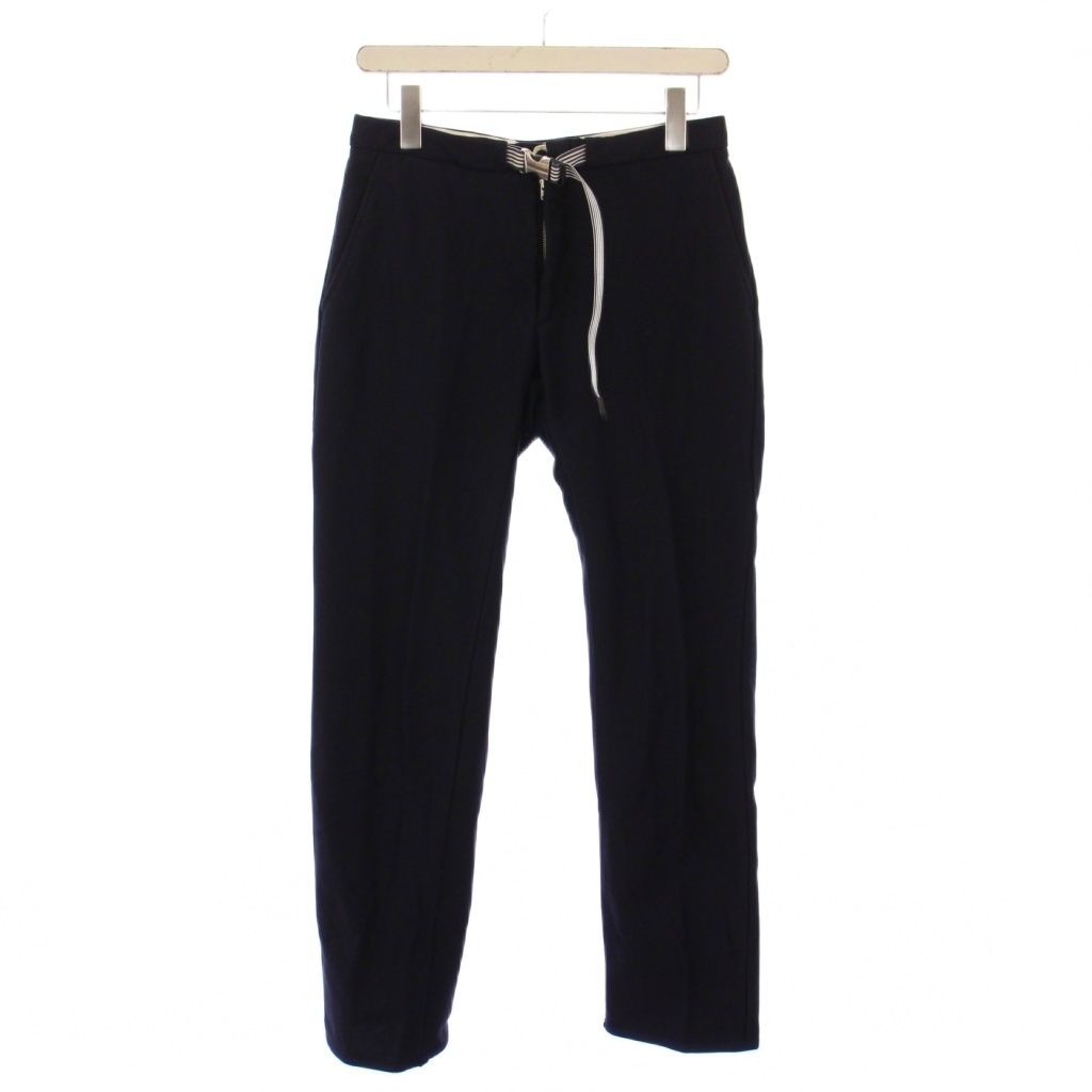 ナナミカ nanamica スラックスパンツ ジップフライ ベルト ストレッチ ワン 30 紺 ネイビー BB