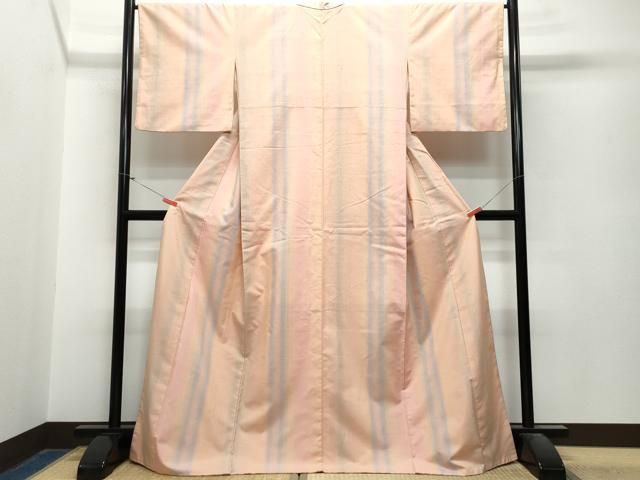 平和屋着物●紅花紬　米沢　縞　正絹　逸品　CAAS8766vf 平和屋着物○紅花紬 米沢 縞 正絹 逸品 CAAS8766vf - メルカリ