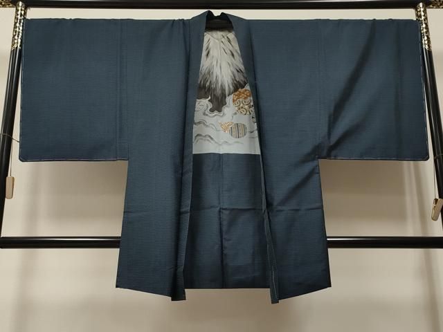 平和屋着物＃男性 本場大島紬 羽織 100亀甲 総詰め 正絹 ♥ CAAT5677id