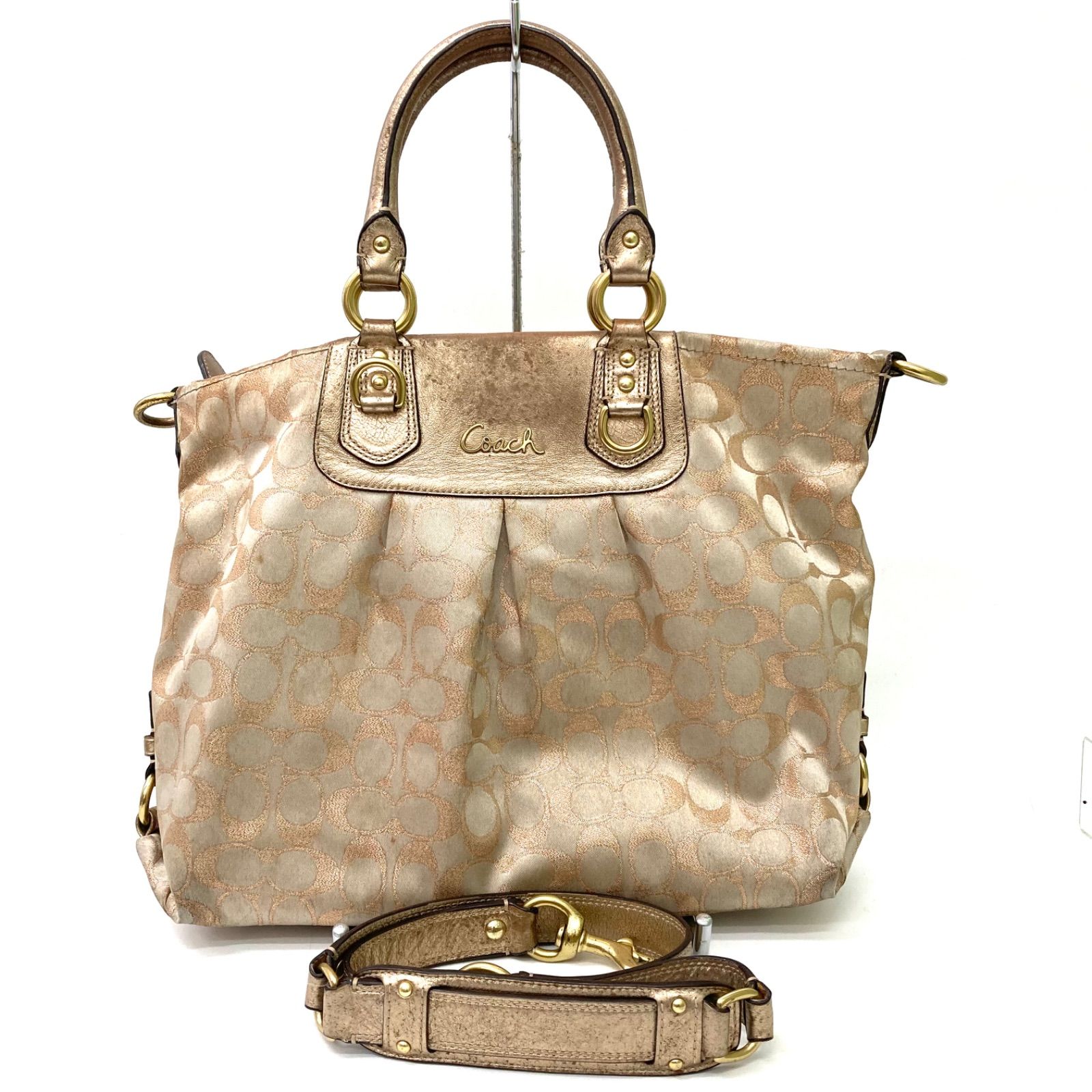 COACH】コーチ シグネチャー柄 2WAY ショルダーバッグ