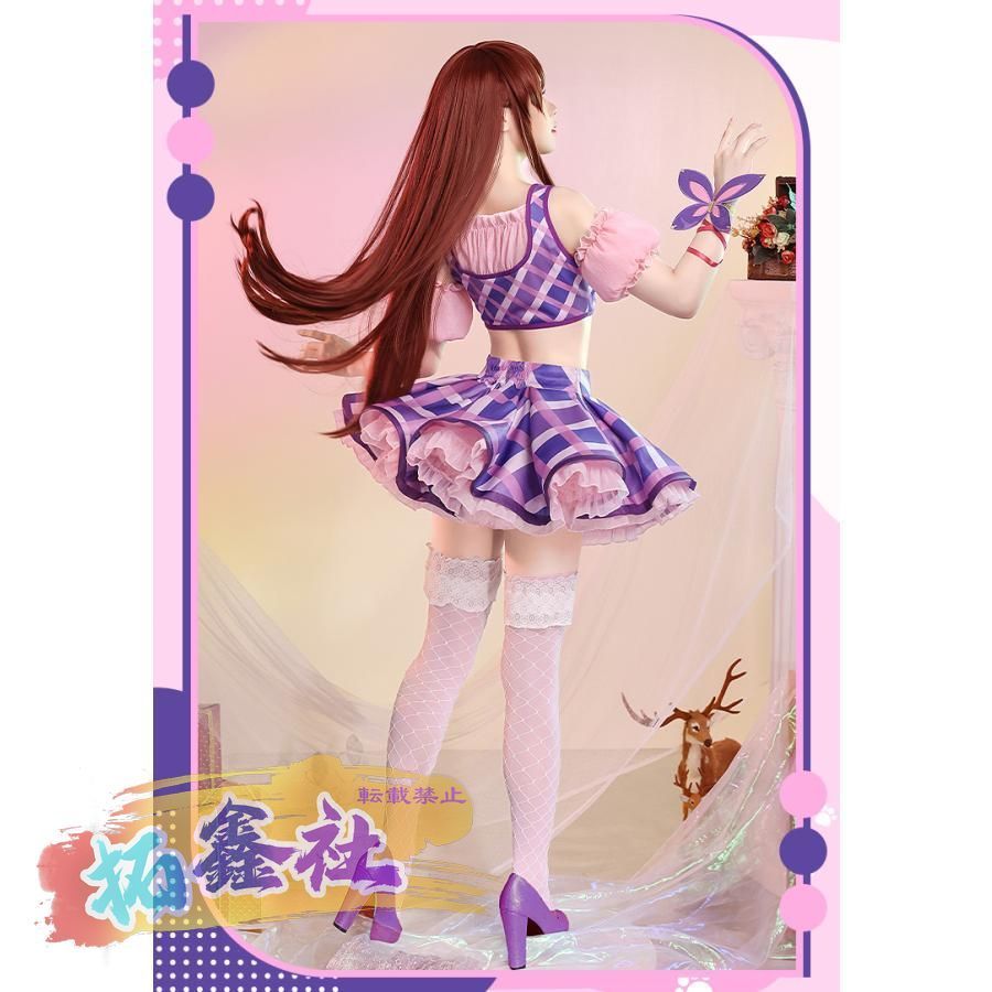 即発送　アイカツ！　紫吹蘭　三分妄想　М　ウィッグ付き　コスプレ衣装 即発送 アイカツ！ 紫吹蘭 三分妄想 М ウィッグ付き コスプレ