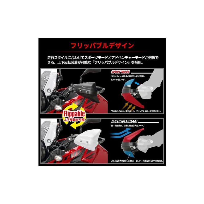 バイク ジータレーシング(ZETA RACING) アーマーハンドガード スクード
