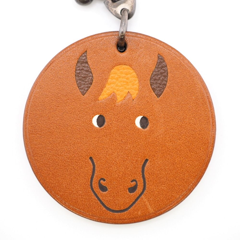 HERMES/エルメス アニマルチャーム レザーキーホルダー 馬