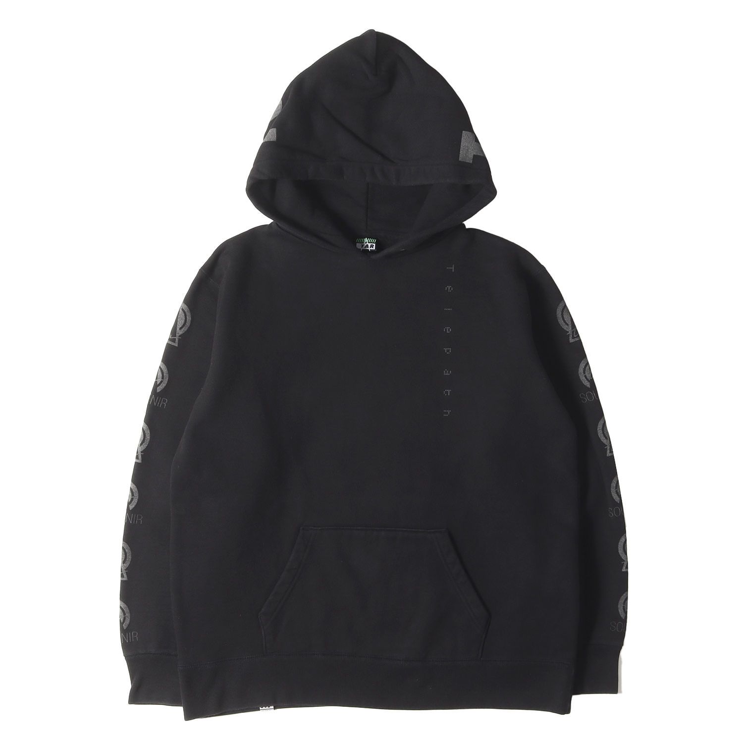 TAR / TOKYO AIR RUNNERS トウキョウ・エアランナーズ パーカー ブラック 黒 サイズ:L | リフレクタ—ブラックLリフレクタープリント スウェット パーカー | トップス フーディー【メンズ】【中古】【K4543】 TAR / TOKYO AIR RUNNERS トウキョウ・エアランナーズ パーカー