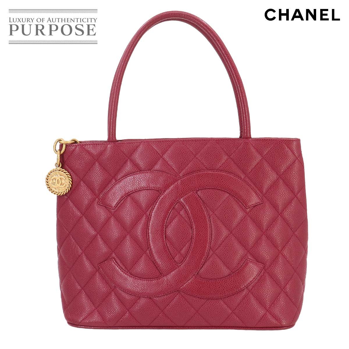 シャネル CHANEL 復刻トート バッグ キャビアスキン ピンク A01804 ゴールド 金具 ココマーク Medallion Tote Bag  90258989 - メルカリ