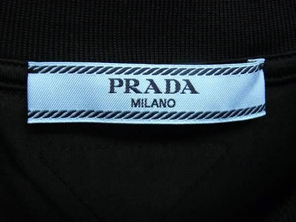 ■極美品■ PRADA プラダ 135520 S152 SWE コットン100％ 半袖 Tシャツ M 洋服 レディース ブラック系 FK3585 PRADA - □極美品□ PRADA プラダ 135520 S152 SWE コットン100
