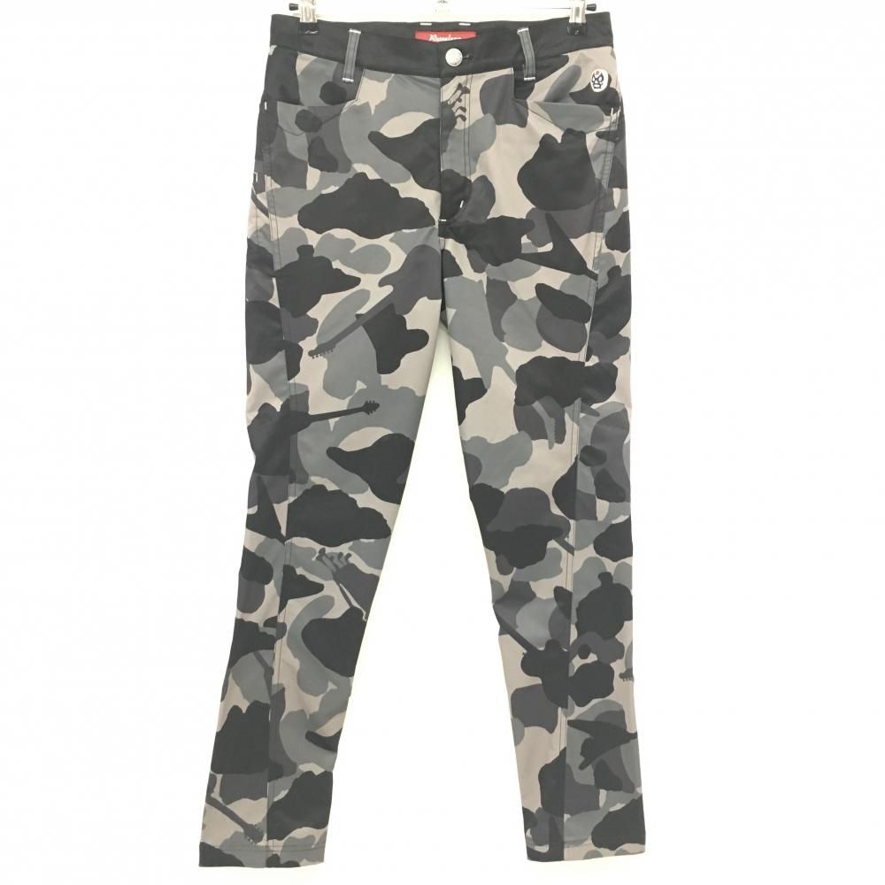 ☆特価☆ラッセルノ パンツ グレー×黒 カモフラ 迷彩 メンズ 3(S