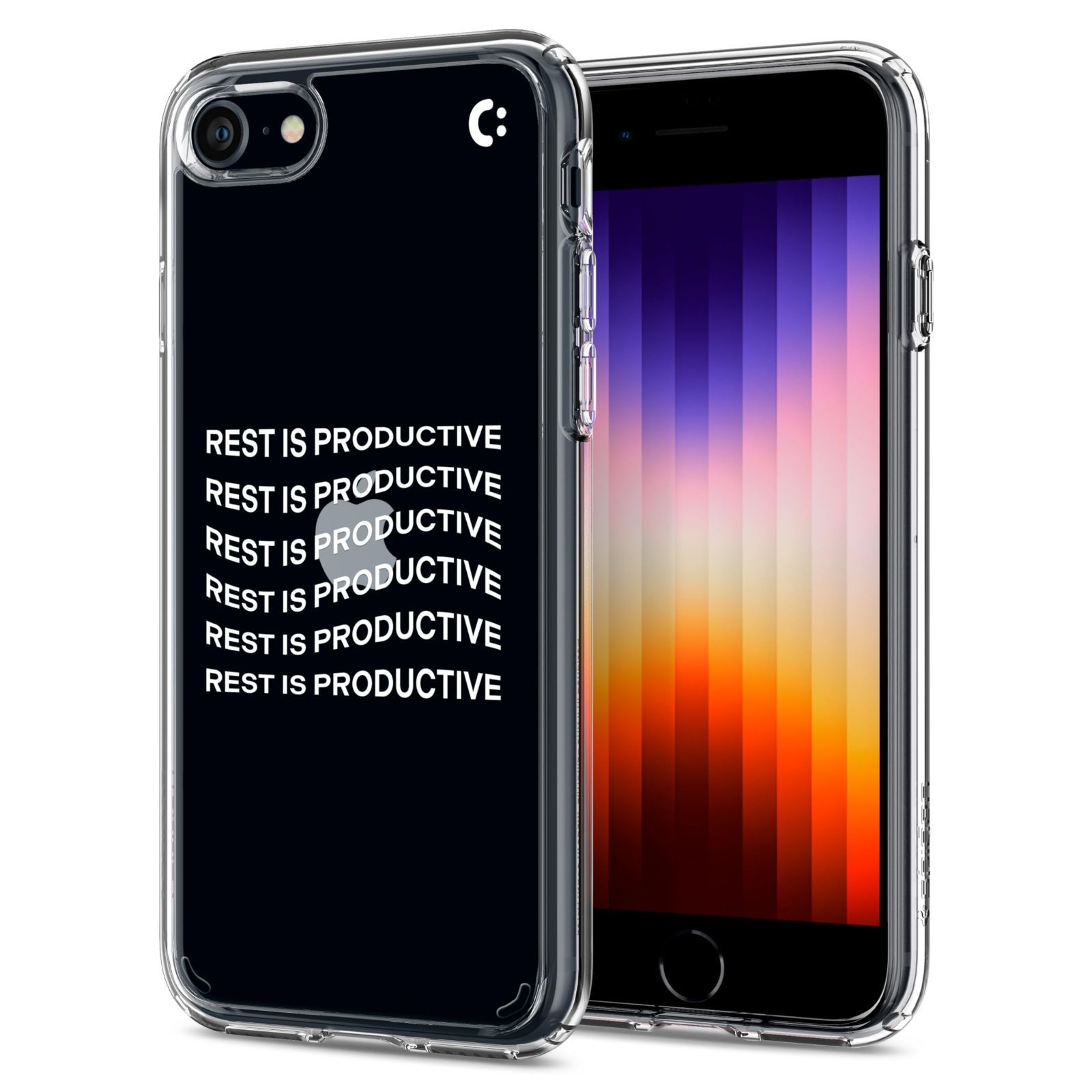 【新着商品】Spigen コラボレーション iPhone SE 2022 ケース クリア 【第3/2世代】 iPhone 8 ケース iPhone 7 透明ケース 2重構造 米軍MIL規格取得 耐衝撃 すり傷防止 黄ばみ無し ワイヤレス充電対応 ウ
