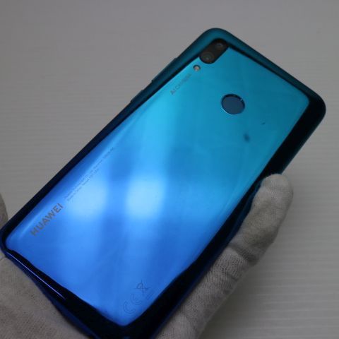 美品 HUAWEI nova lite3 オーロラブルー スマホ 本体 白ロム 土日祝