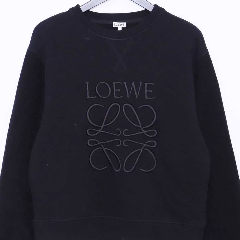 LOEWE アナグラム スウェット トレーナー Mサイズ ブラック S359Y24X25 