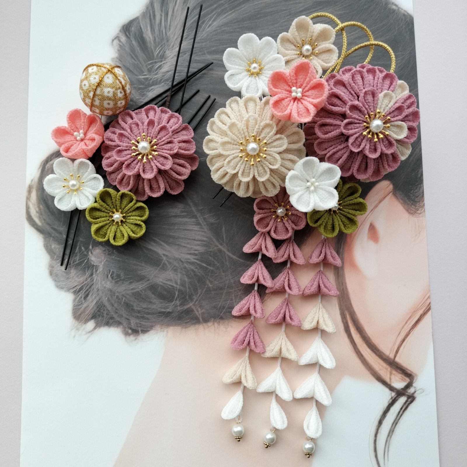 くすみピンク 成人式