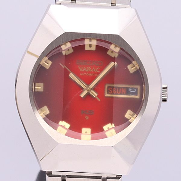 デッドストック級 稼働 美品 定価約￥34,000 セイコー AT 5626-7240 キングセイコー バナック 赤文字盤 メンズ腕時計  9622ABC0156800YSD