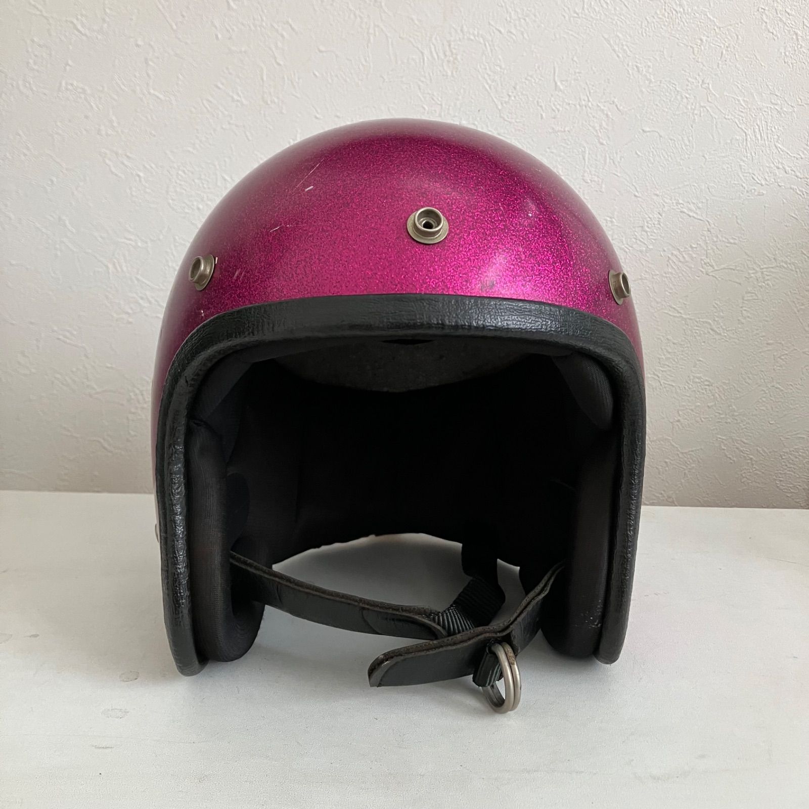希少 ビンテージ ジェットヘルメット フレーク ラメ 当時モノ ✟ ビンテージ ジェットヘルメット フレーク ラメ 当時モノ