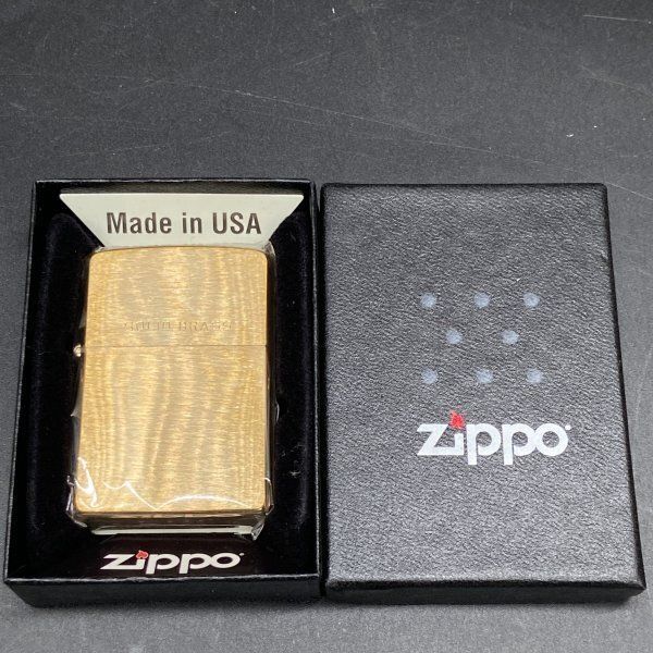 S250 ZIPPO ジッポー ジッポ オイルライター SOLID BRASS ソリッドブラス 無地 真鍮無垢 ブラス つや消し 喫煙具 着火未