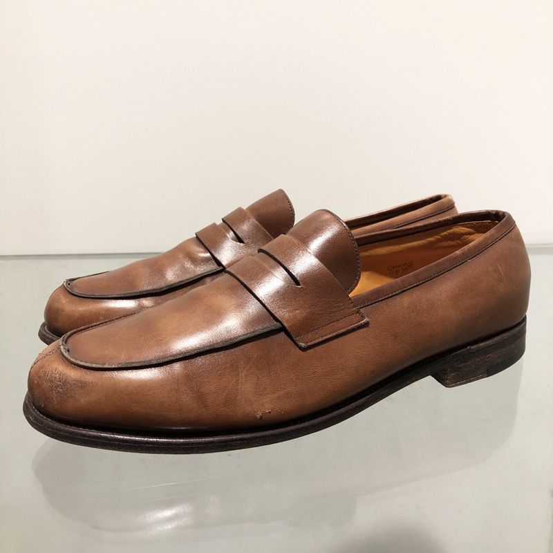 JOHN LOBB 3198 ジョンロブ レザー ローファー ドレスシューズ サイズ：US 9 E ブラウン【PI】