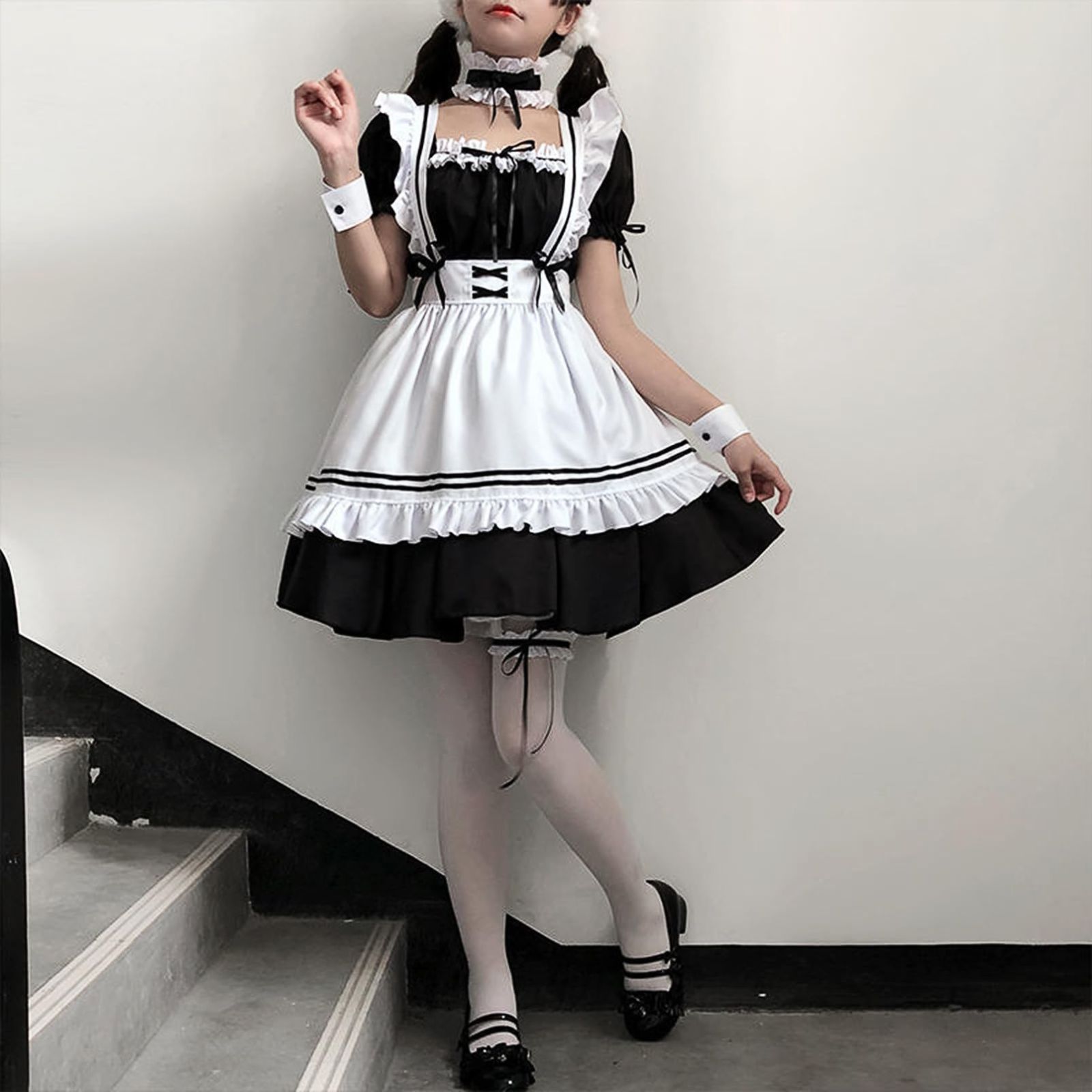 数量限定】仮装 ロリータ イベント エプロン 制服 セット