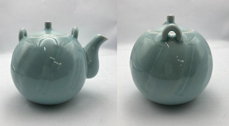 山田光　走泥社　白青磁　茶器揃　煎茶器　7点 完売】 山田光 走泥社 白青磁 茶器揃 煎茶器 7点 工芸品 - 工芸品
