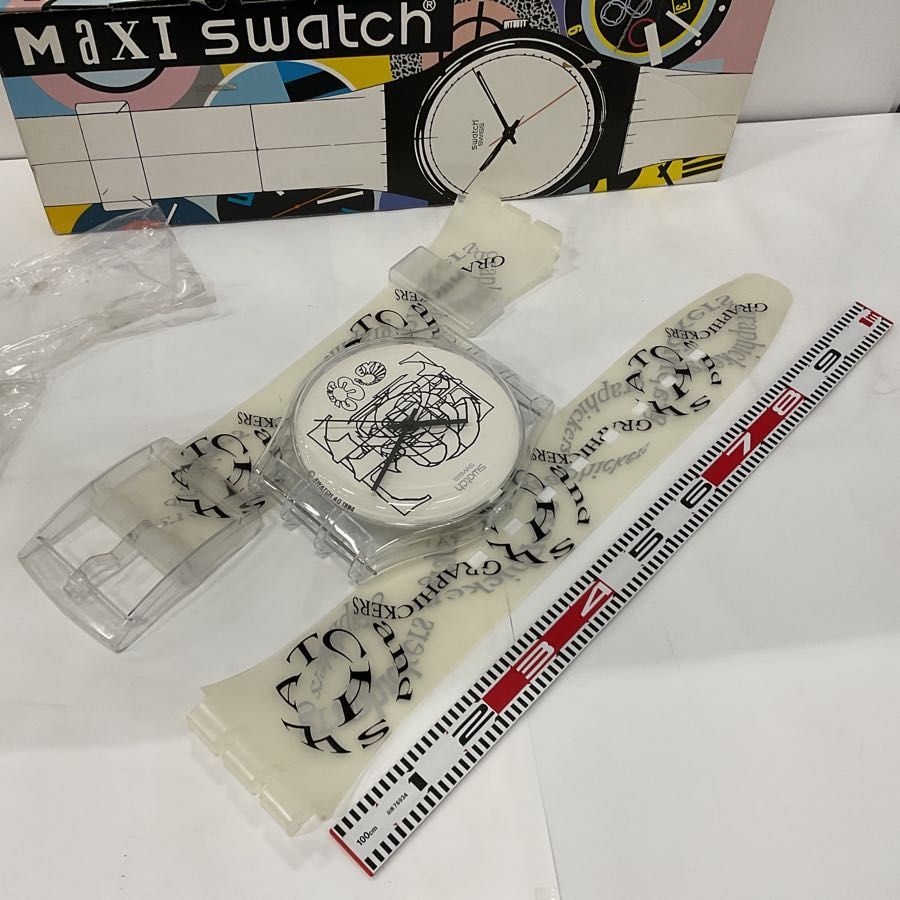 MaXI swatch 腕時計型 壁掛け 時計 スウォッチ マキシスウォッチ - メルカリ