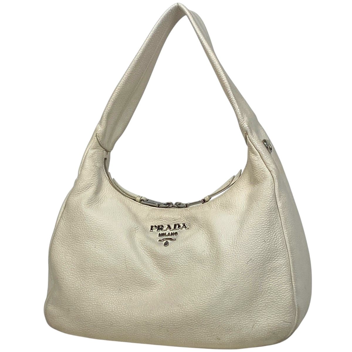 激レア】PRADA ワンショルダー ショルダーバッグ クリーム色