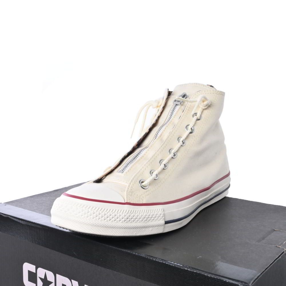 CONVERSE ×WACKO MARIA チャックテイラー ジップ スニーカー 27.5cm ホワイト コンバース