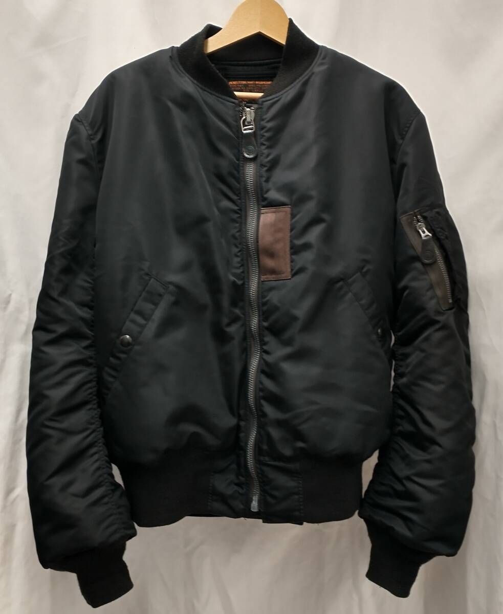 BUZZ RICKSON’S バズリクソンズ RICKSON’S WILLOAM GIBSON ウィリアムギブソン MA-1 ブラック Lサイズ BR15414