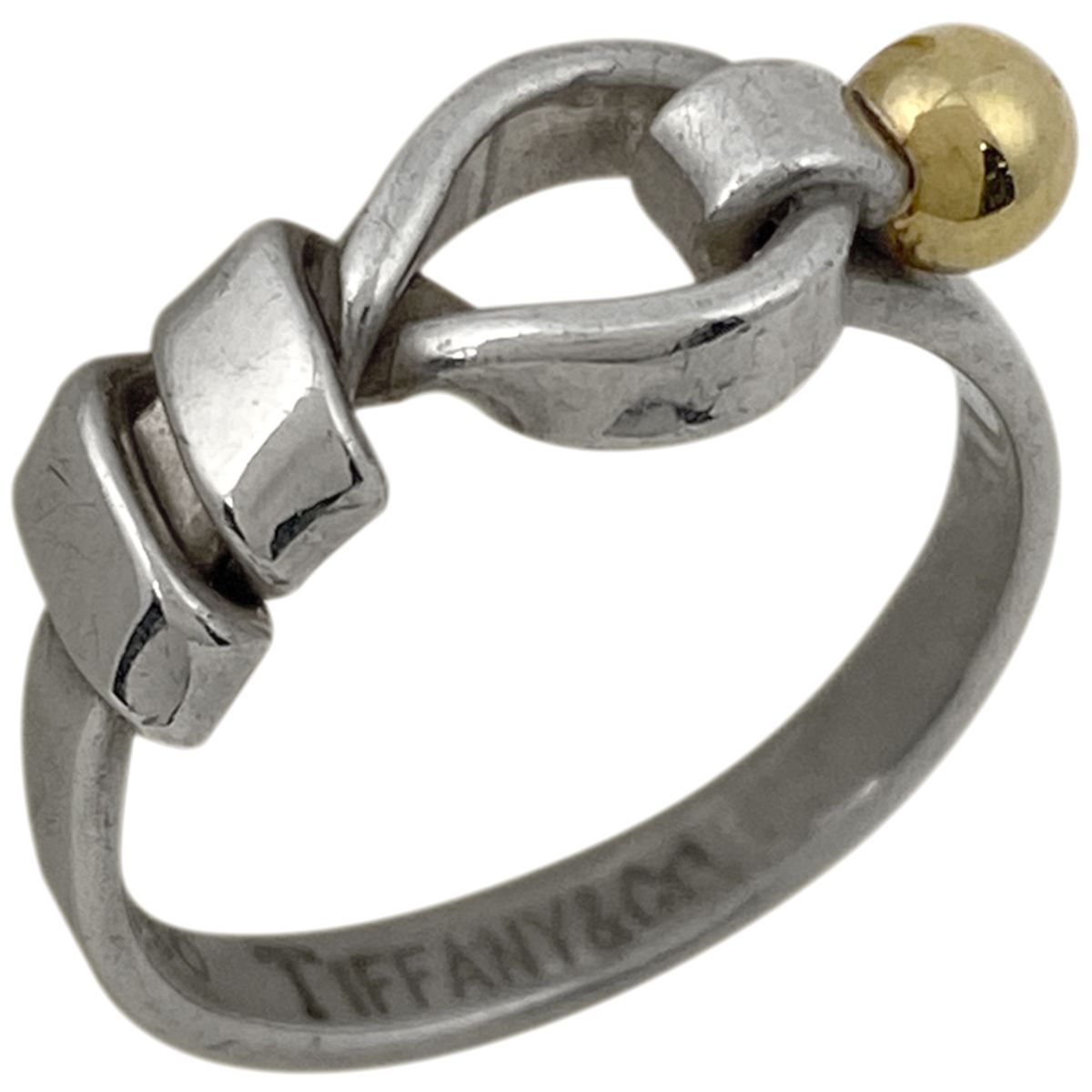 ティファニー TIFFANY&Co. フック＆アイ リング 指輪 750 リング 11号 ...