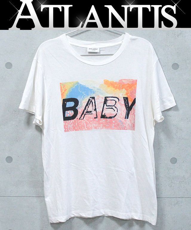 サンローランパリ 半袖 Tシャツ BABYプリント【61220】-