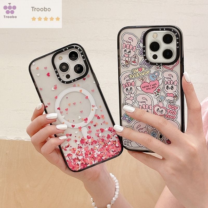 新品 casetify MagSafe対応 うさぎ iPhone16Pro ハートピンクのうさぎ iPhoneケース CASETiFY MagSafe対応