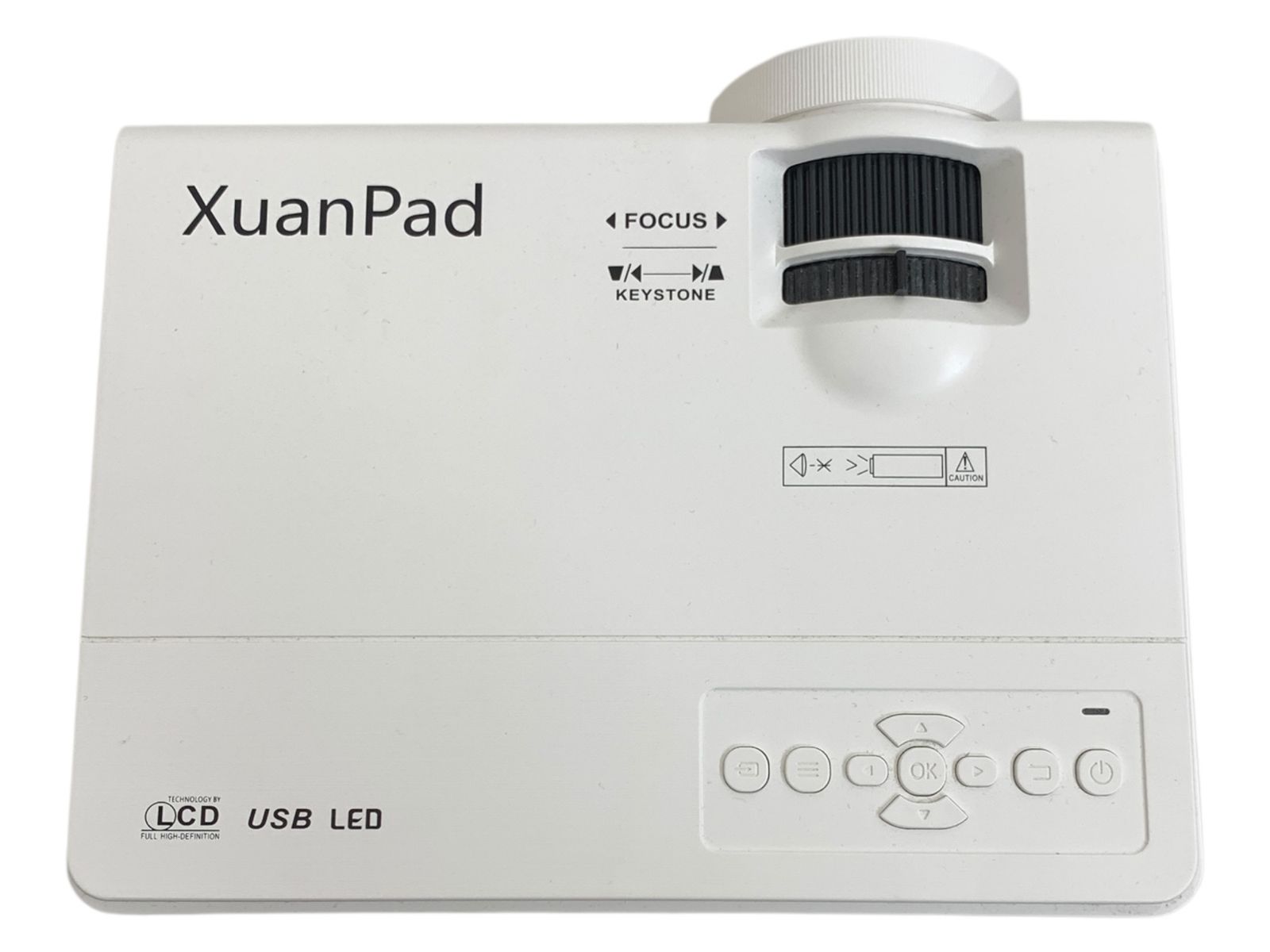 XuanPad LCD LED プロジェクター 本体 XuanPad LCDプロジェクター リモコン付き 小型 ビデオ