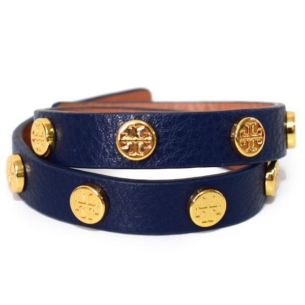 トリーバーチ ジュエリー TORY BURCH レザー ダブル ラップ ロゴ