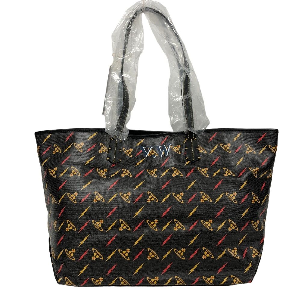 Vivienne Westwood/ヴィヴィアンウエストウッド  41010017 コレット ポリウレタン トートバッグ ブラック レディース ブランド